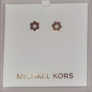 Michael Kors Rosè Gold Daisy Studded Earrings